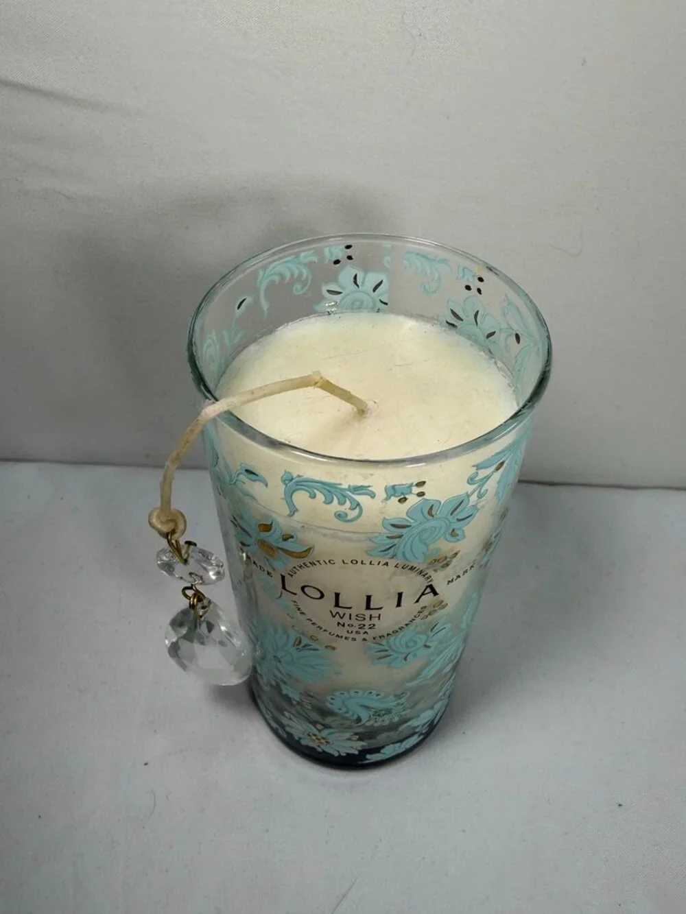 NEW Lollia Luminary Wish No 22 Sugared Pastille Glass Candle